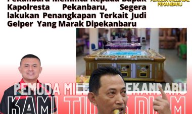 Judi Kembali Marak di Pekanbaru,PMP akan surati Kapolri.