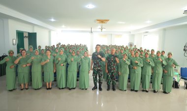 Dandim 0301/Pbr Hadiri Pertemuan Gabungan Anggota Persit KCK Cab L 