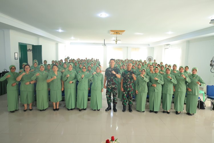 Dandim 0301/Pbr Hadiri Pertemuan Gabungan Anggota Persit KCK Cab L 