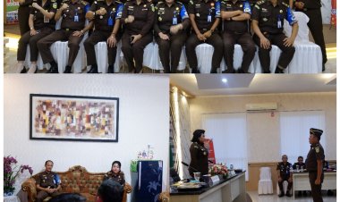Asisten Pengawasan Kejaksaan Tinggi Riau Melakukan Inspeksi Umum dan Khusus di Kejaksaan Negeri Rokan Hilir