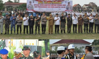 Dandim 0301/Pbr Hadiri Apel Gelar Pasukan Operasi Keselamatan Lancang Kuning 2024 