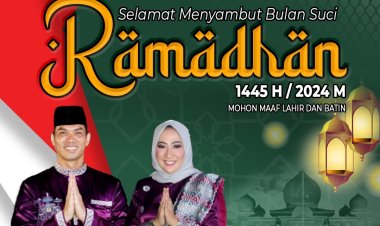Komandan Kodim 0301/Pbr dan Ketua Persit KCK Cab L Dim 0301 Pekanbaru Mengucapkan Selamat Menyambut Bulan Suci Ramadhan 1445 H/2024 M.