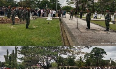 Kodim 0301/Pbr Melaksanakan Upacara Pemakaman Secara Militer Veteran Kemerdekaan RI 