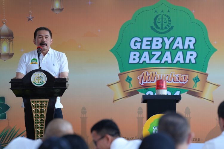Jaksa Agung ST Burhanuddin:  Bakti Sosial Kejaksaan RI Peduli dan Gebyar Bazar Adhyaksa Tahun 2024  Sebagai Bentuk Kepedulian Kejaksaan RI  kepada Masyarakat dan kepada Warga Adhyaksa