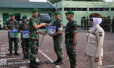 Dandim 0301/Pbr Pimpin Apel Pemberangkatan Cuti Hari Raya Idul Fitri 1445 H.