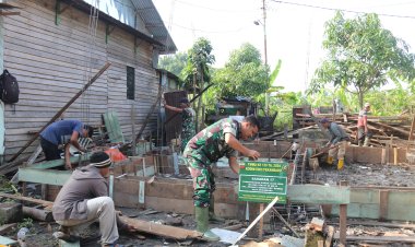 Dibawah Terik Panas Matahari, Personil Kodim 0301 PBR Lanjutkan Pra TMMD ke 120