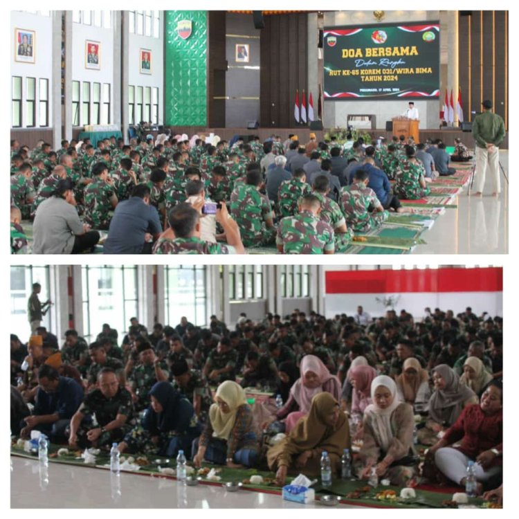 Kodim 0301 Pekanbaru Ucapkan Selamat HUT ke 65 Korem 031 Wira Bima 