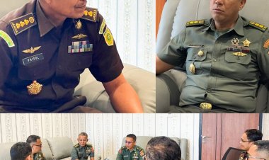 Aspidmil Kejati Riau Terima Kunjungan Kaotmil I-03 Pekanbaru