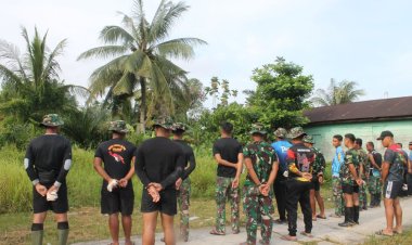 Apel Pagi Jadi Rutinitas Para Personil Sebelum Melaksanakan Kegiatan TMMD