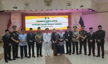 Dandim 0301/PBR Hadiri Pelantikan Pj. Walikota Pekanbaru 