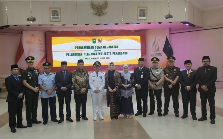 Dandim 0301/PBR Hadiri Pelantikan Pj. Walikota Pekanbaru 