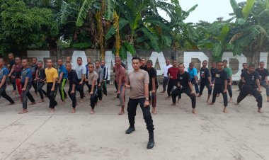 PT Tamaddun Riau Bekali Ilmu Bela Diri Pada Peserta Diksar Satpam
