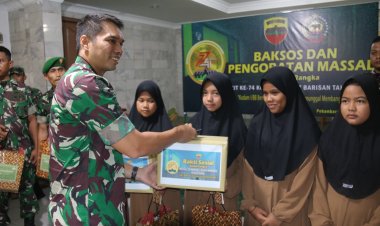 Sambut HUT ke 74 Kodam I BB, Kodim 0301 PBR Gelar Baksos dan Pengobatan Massal