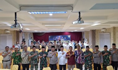Wakili Dandim, Danramil 03/Senapelan Hadiri Doa Lintas Agama Hari Jadi Ke 78 Bhayangkara
