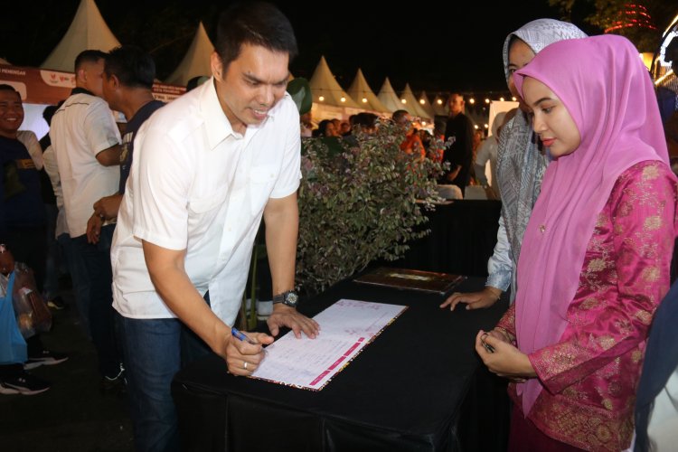 Dandim 0301 Pbr Didampingi Ketua Persit Hadiri Malam Pembukaan Pekan Raya Pekanbaru