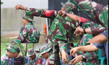 Menyatu Dengan Alam, Kodim 0301/Pbr Lakukan Pembuatan Seed Ball