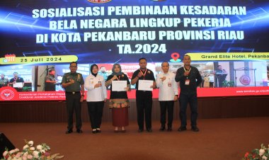 Penutupan Sosialisasi dan Diseminasi Pembinaan Kesadaran Bela Negara  Dihadiri Kasdim Mewakili Dandim  0301/Pbr