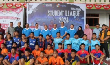 Dandim Pekanbaru Hadiri Pembukaan Liga Pelajar Tahun 2024 di SMK Taruna Satria 