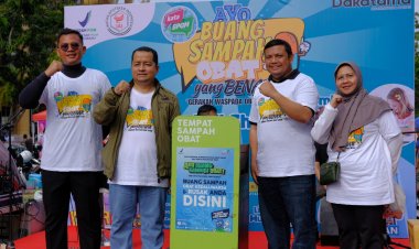 BPOM Pekanbaru Bersama IAI Berikan Edukasi Masyarakat Cara Buang Sampah Obat Yang Benar