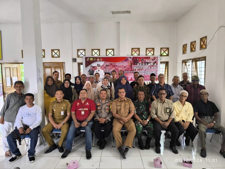 Serda Sumarsono Wakili Danramil 02/ Kota Hadiri Sosialisasi Pilkada Damai dan Kondisif