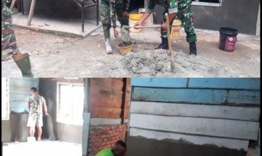 Rehab Rumah Ibu Wiwik: Progres 35% Berkat Sinergi TNI dan Warga