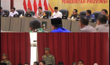 Dandim Hadiri Rakor Kesiapan Pilkada Serentak Oleh Pemprov Riau