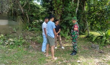 Babinsa Kodim 0301/Pbr Sosialisasi Pencegahan Karhutla di Lembah Damai