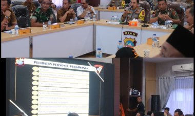 Wakili Dandim 0301/Pbr, Pasiops Hadiri Rakor Lintas Sektoral Operasi Lilin Lancang Kuning 2024 