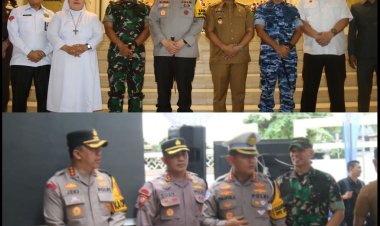 Dandim 0301/Pbr Tinjau Persiapan Natal dan Tahun Baru Bersama Forkopimda Provinsi Riau 