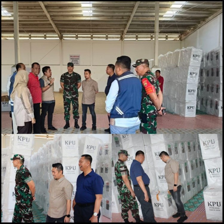 Dandim 0301/Pbr dan Forkopimda Tinjau Gudang Logistik KPU untuk Pastikan Keamanan Pasca Pilkada