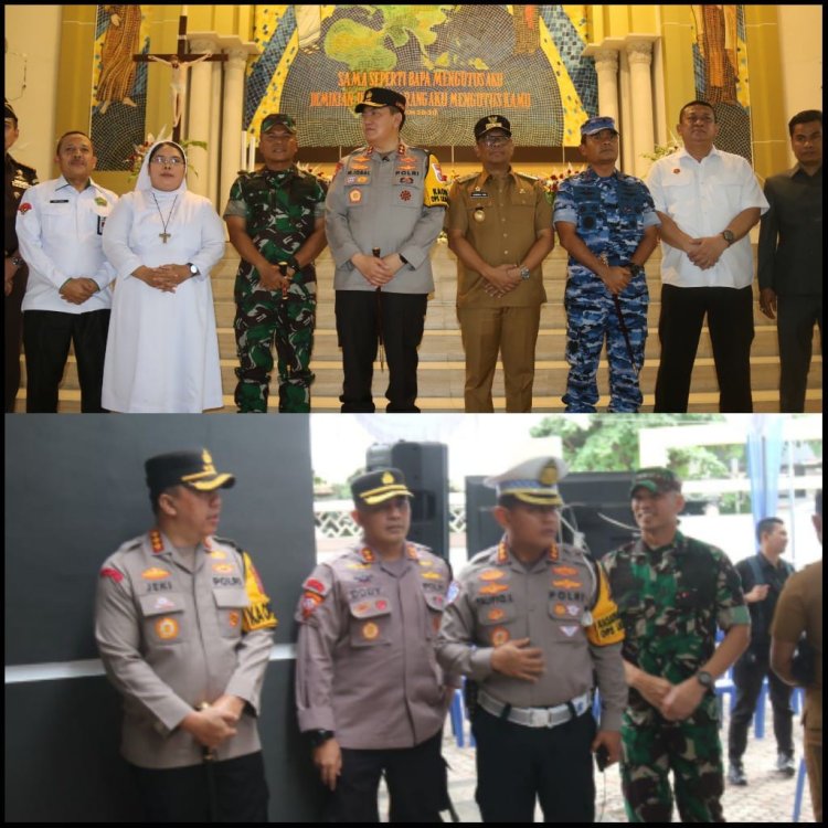Dandim 0301/Pbr Tinjau Persiapan Natal dan Tahun Baru Bersama Forkopimda Provinsi Riau 