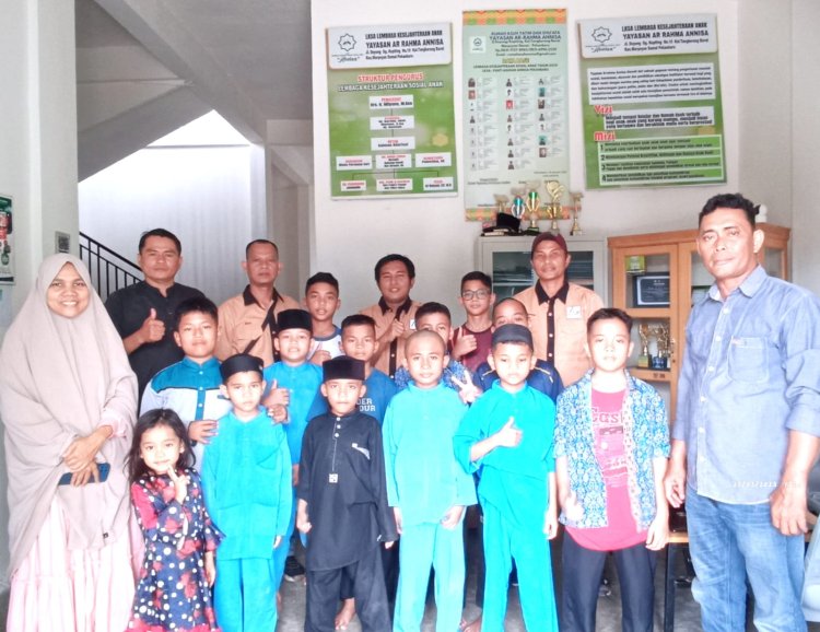 Forum Jurnalis Pekanbaru Berbagi Kebahagiaan Sambut Ramadan di Panti Asuhan Putra An-Nisa