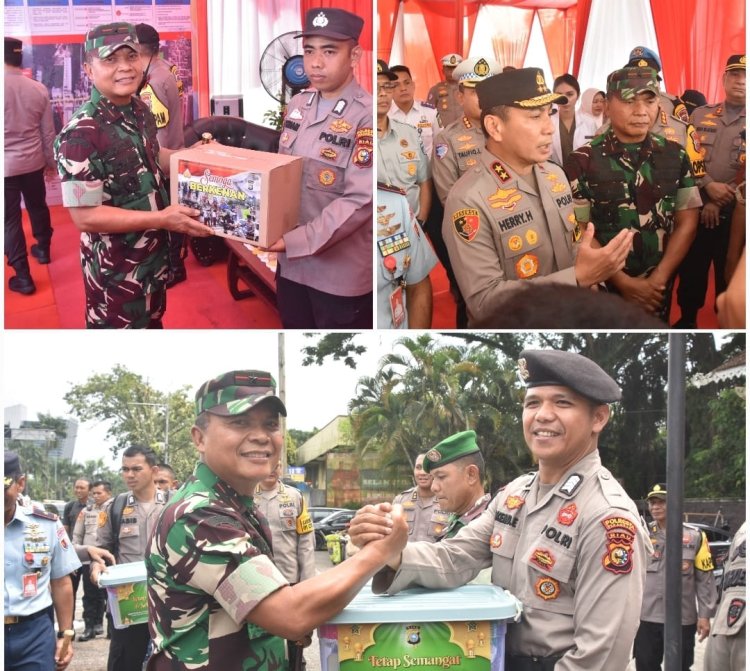 Kasdim Dampingi Danrem tinjau Pos Pengamanan Mudik,Sinergitas Dari TNI - Polri