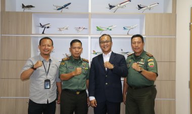 Silaturahmi Dandim 0301/Pekanbaru di Kantor PT Angkasa Pura