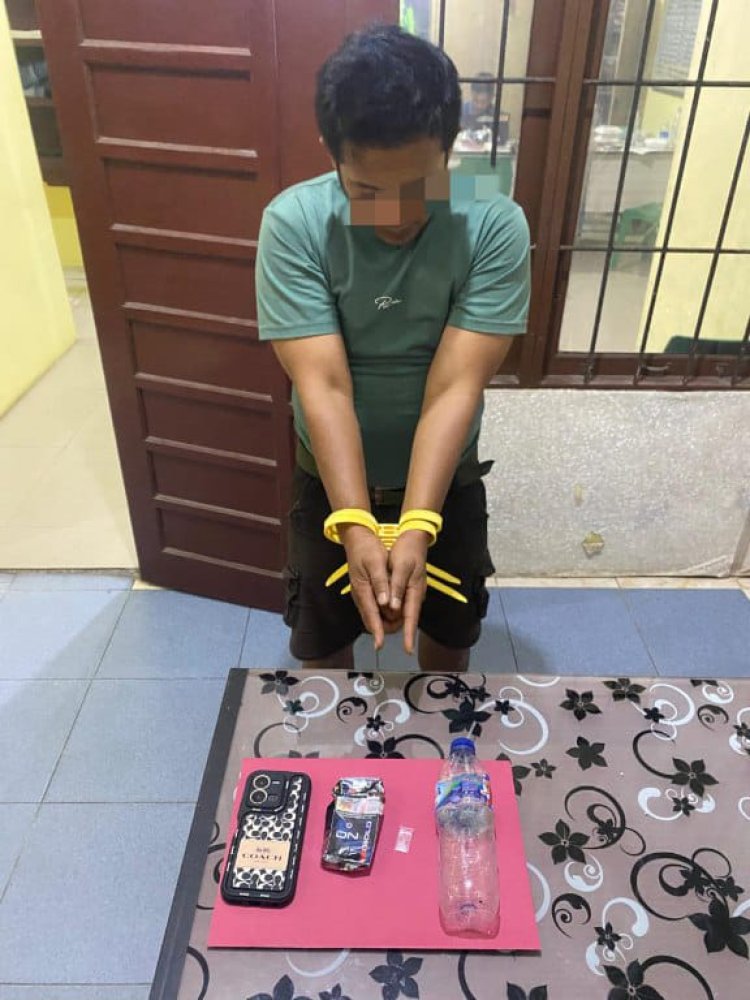 Polsek Tambang Ringkus Pengedar Sabu di Desa Birandang, Satu Paket Sabu Diamankan!   