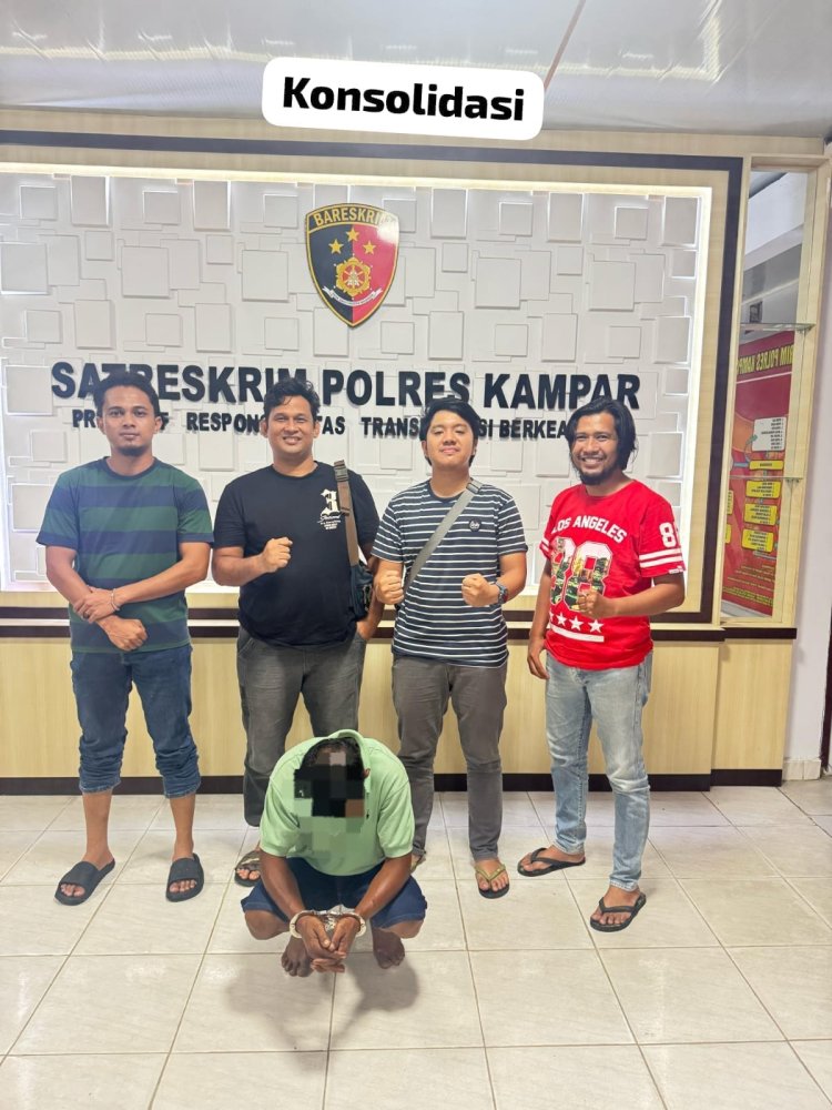 Ayah Tiri di Kampar Hulu Tegas Cabuli Anak Tiri Diamankan Polres Kampar