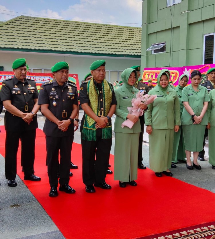 Kodim 0301/Pekanbaru Gelar Tradisi Penyambutan Letkol Inf Ikhsanudin