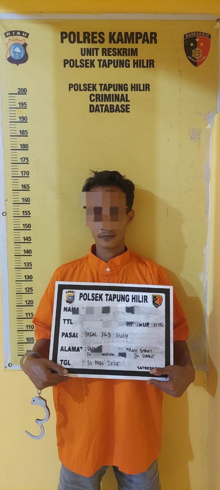 Polsek Tapung Hilir Tangkap Pelaku Pencurian Spare Part Truk di Tapung Hilir   