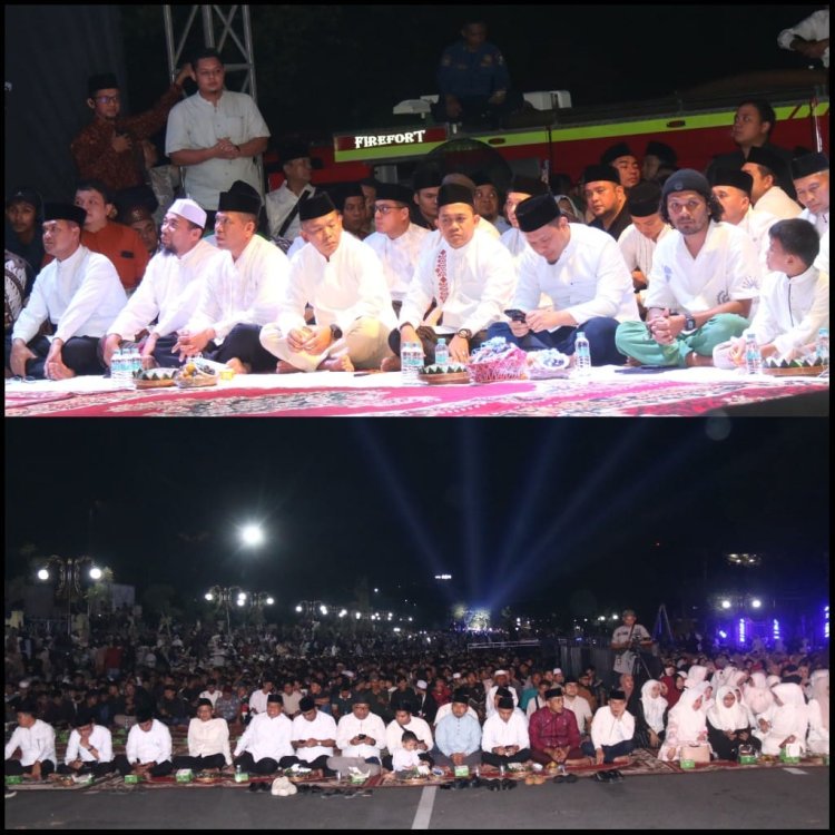Peringati Hari Jadi Pekanbaru, Dandim 0301 Hadiri Tabligh Akbar Bersama Ustadz Hanan Attaki
