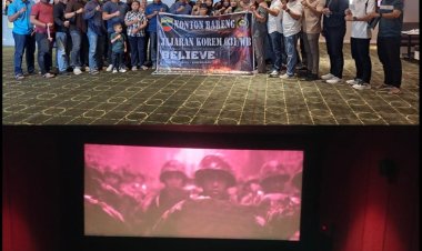 Kodim 0301/Pbr Gelar Nobar Film “Believe” untuk Kobarkan Semangat Juang dan Kebersamaan