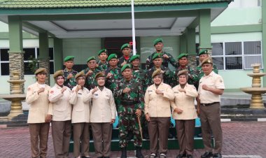 Upacara Bendera dan Kenaikan Pangkat Warnai Awal Pekan di Kodim 0301/Pekanbaru