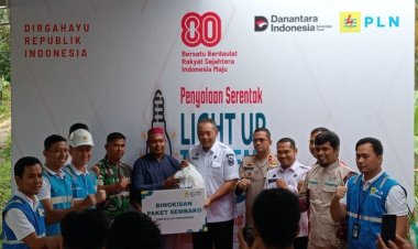 Wakili Dandim, Pgs. Pasiter Kodim 0301/Pbr  Hadiri Penyalaan Serentak Light Up The Dream PLN