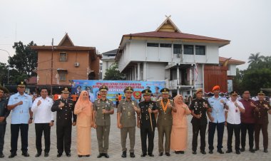 Dandim 0301/Pbr Hadiri Sertijab Kasatpol PP Kota Pekanbaru