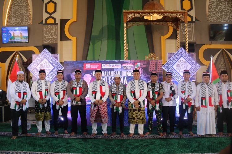 Wakili Dandim, Kasdim 0301/Pbr Hadiri Penggalangan Donasi Palestina “Merah Putih”