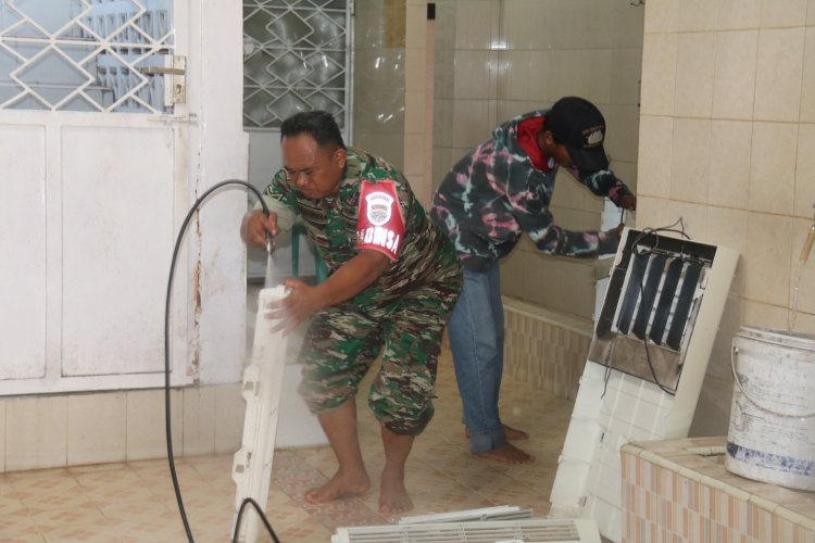 Wujud Nyata Kepedulian TNI, Kodim 0301/Pekanbaru Laksanakan Jum’at Berapi di Masjid Ar Rafah