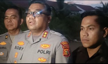 Kunjungi Keluarga Korban,Kapolres Kampar Pastikan TKP Bukan Bekas Tambang Ilegal