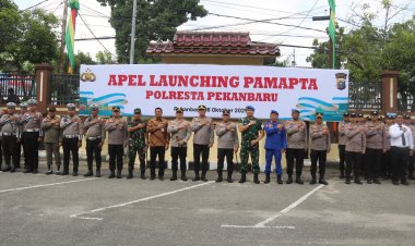 "Polri Semakin Presisi! Polres Kampar Perkuat SPKT dengan Pamapta, Kapolres: 'Etalase Terdepan Pelayanan Polri!'"