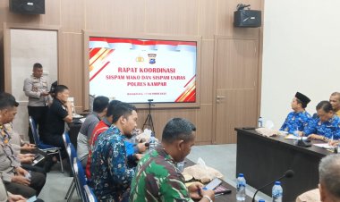 Antisipasi Bencana, Kapolres Kampar Gelar Rakor Kesiapsiagaan Banjir, Satukan Kekuatan Hadapi Musim Hujan!"