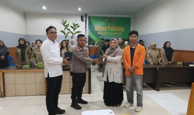 Polri dan Mahasiswa Bersatu Jaga Bumi, Polres Kampar Gaungkan Green Policing di Polkam, Tanam Mangga dan Jambu Bersama!