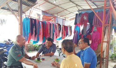 Wujudkan Kemanunggalan TNI-Rakyat, Babinsa Kodim 0301/Pbr Gelar Komsos